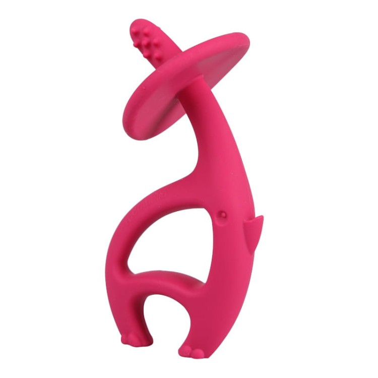 Mombella-Silikonowy-Gryzak-Dla-Dzieci-Slon-Dancing-Elephant-Dark-Pink-001.jpg